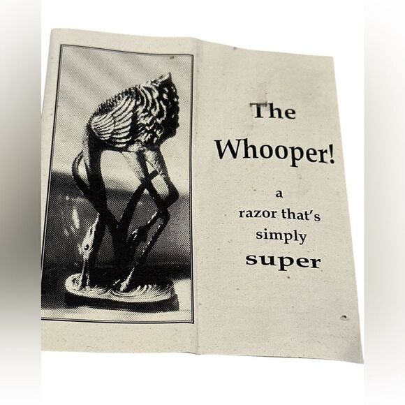 Vintage NIB C.A. Daniel’s -Cintika collectible silver Whooping Crane razor - Picture 4 of 8